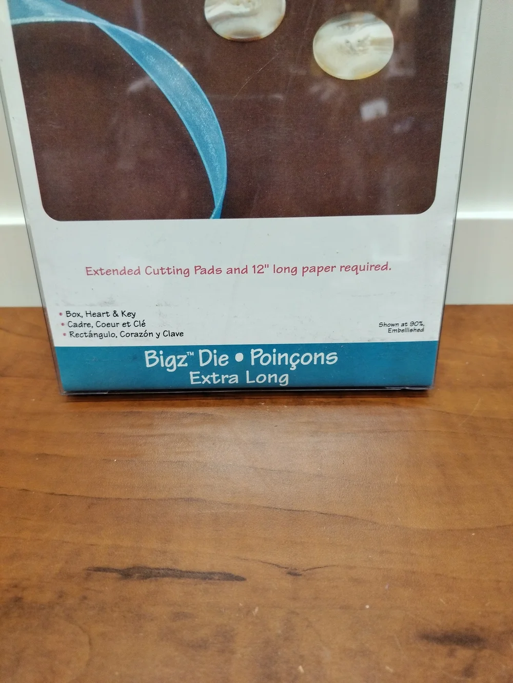Sizzix Bigz Die Box, Heart & Key Model 656088 Extra Long for 12